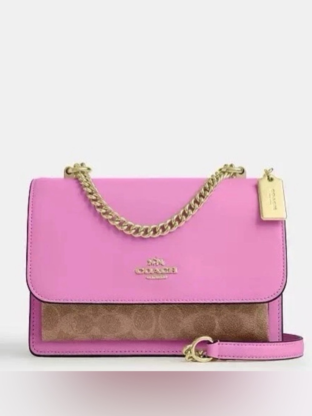 NWT Coach Klare Crossbody Bag In Signature Canvas
CV978 Im/Tan/Fuschia🩷🤎